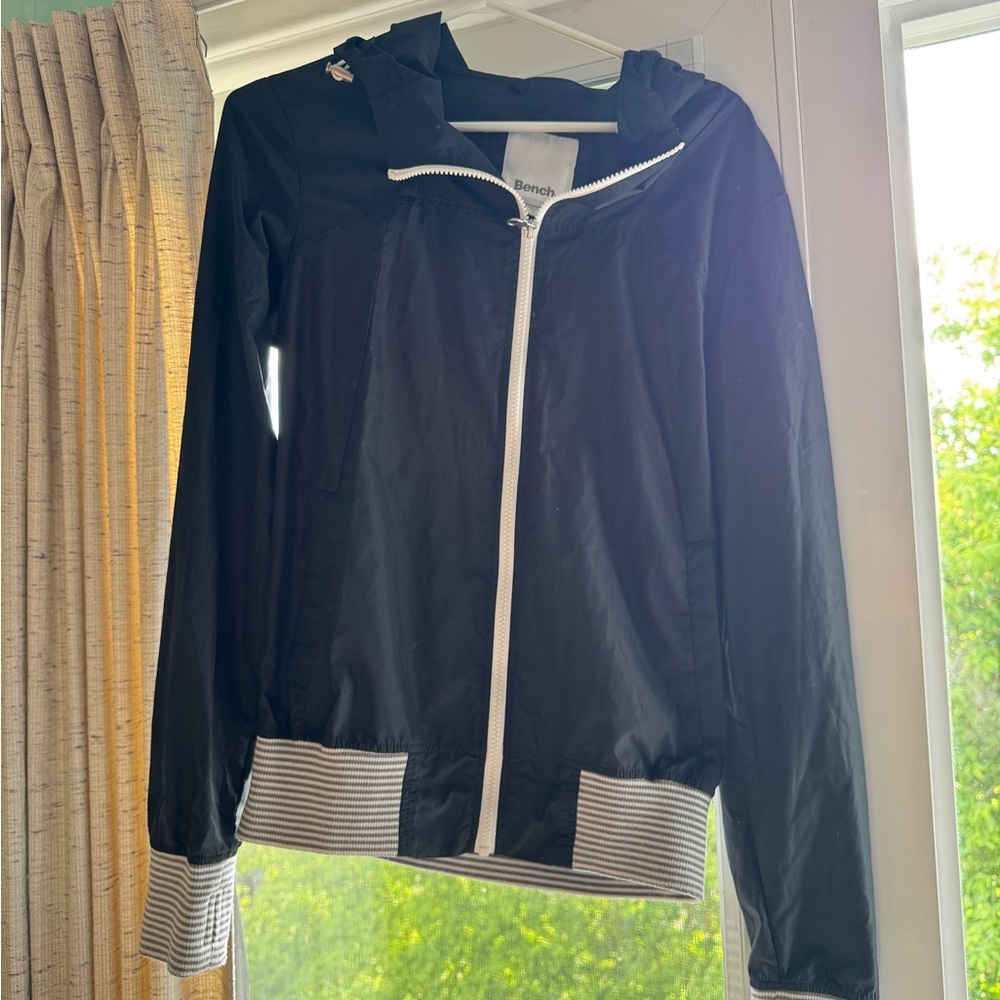 Bench Black Utility Jacket Full-Length Zipper